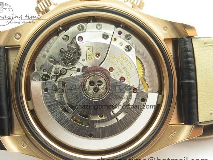 Leather 1:1 Gold Noob Rose Daytona RG Dial Edition SA4130 Best Strap On 116515 0416